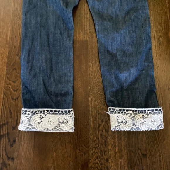 Lucky Brand Sienna Tomboy Crop Lace Cuff Jeans - Picture 7 of 8